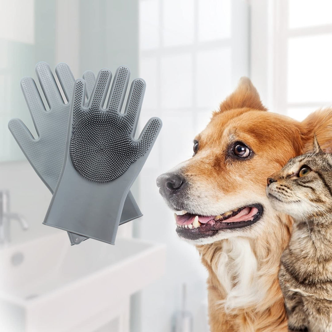 Efficient Pet Grooming Glove - For Tangle-Free Fur-Nora Luxe