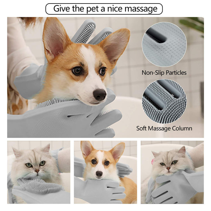 Efficient Pet Grooming Glove - For Tangle-Free Fur-Nora Luxe
