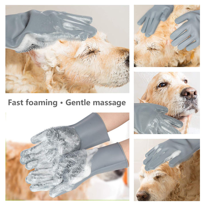 Efficient Pet Grooming Glove - For Tangle-Free Fur-Nora Luxe