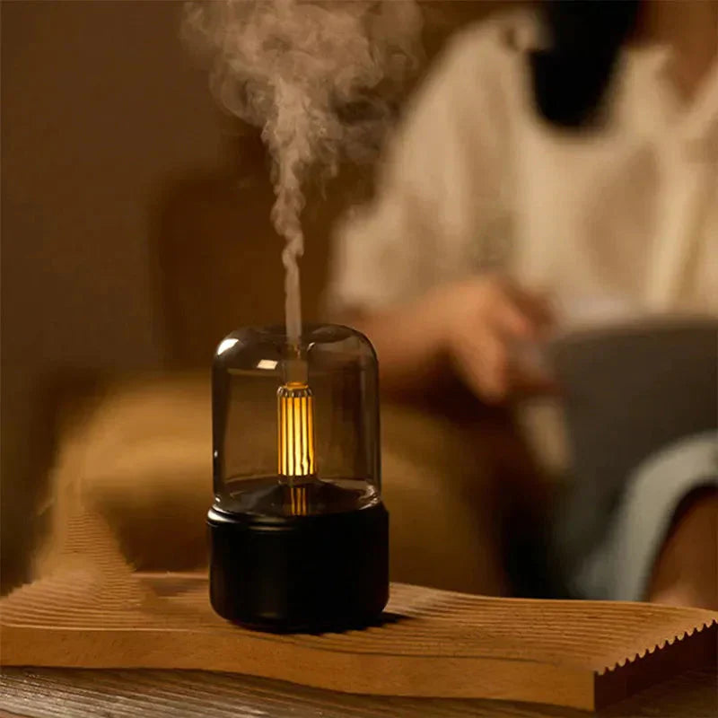 Electric Aromatherapy Diffuser and Humidifier - AromaLux-Black-Nora Luxe