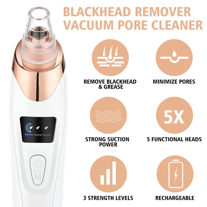 Electric Blackhead Remover and Facial Cleanser - ClearSkin Pro-Nora Luxe