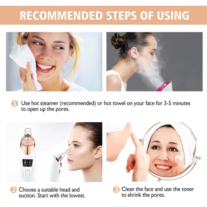 Electric Blackhead Remover and Facial Cleanser - ClearSkin Pro-Nora Luxe