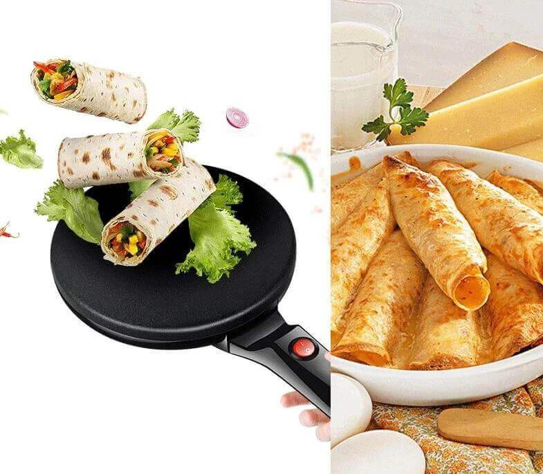 Electric Crepe Maker - CrepeMaster-Red-Nora Luxe