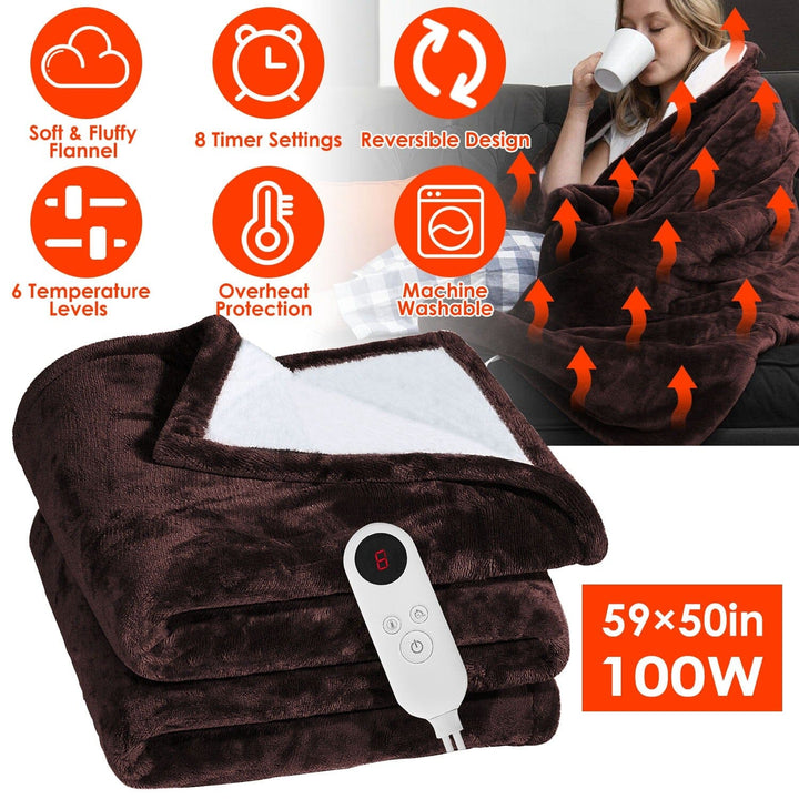 Electric Heated Fleece Blanket - CozyHeat-Nora Luxe
