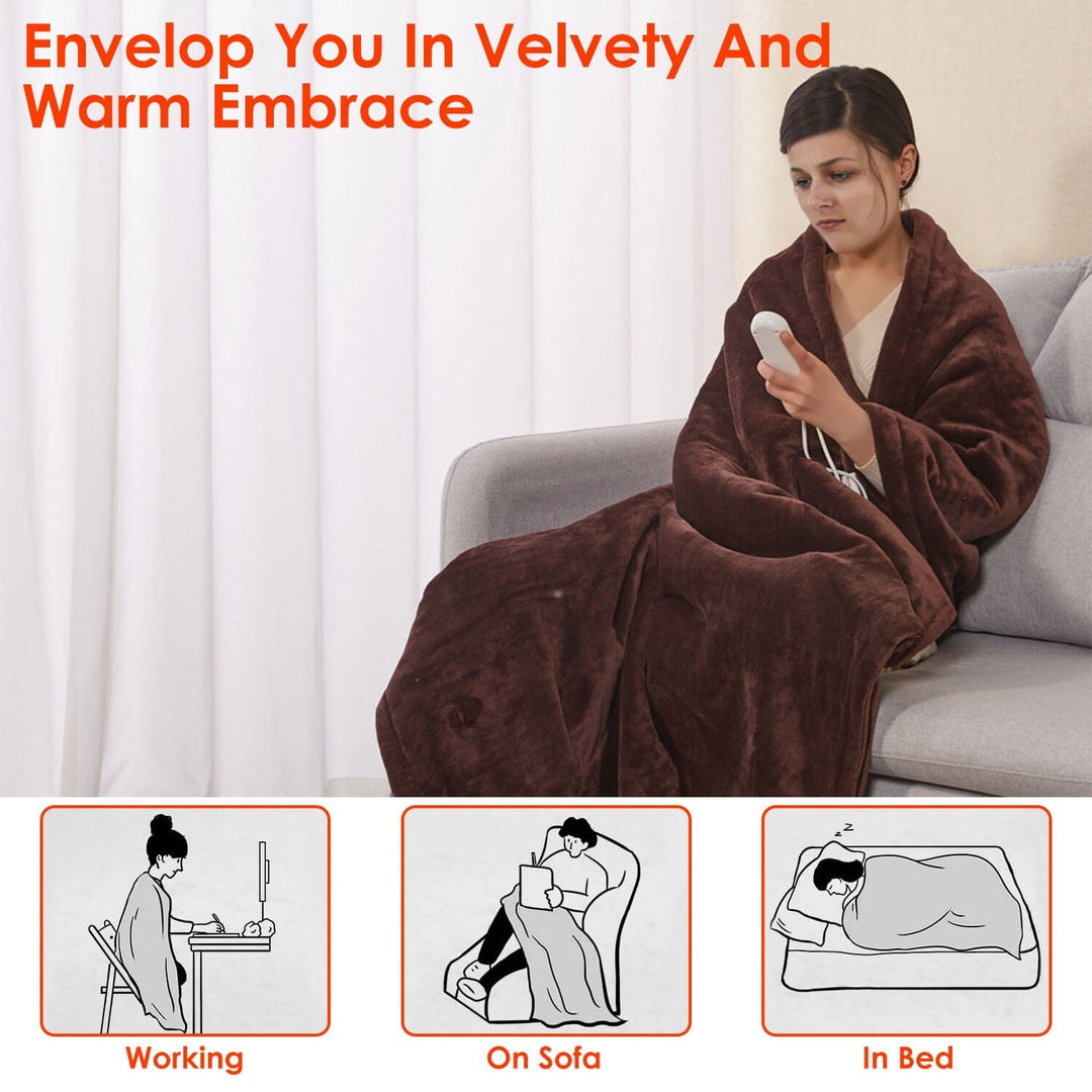 Electric Heated Fleece Blanket - CozyHeat-Nora Luxe