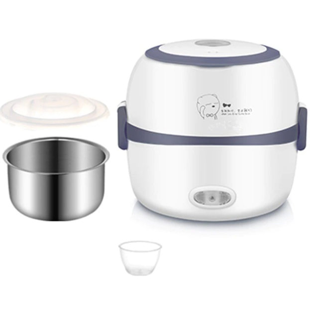 Electric Lunch Box - SteamMate-White-Nora Luxe