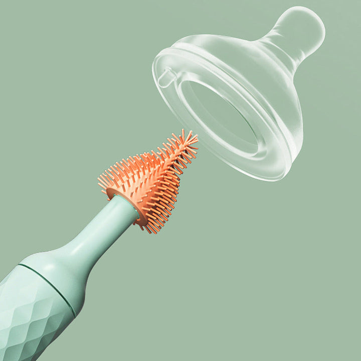 Electric Silicone Bottle Brush – BubblEase-Blue-The Livary