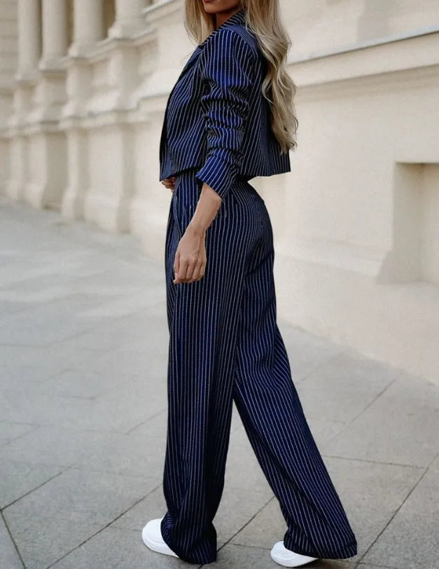 Elegant and Comfortable Women's Suit - Camille-Dark blue-S-Nora Luxe