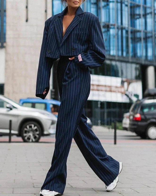 Elegant and Comfortable Women's Suit - Camille-Dark blue-S-Nora Luxe