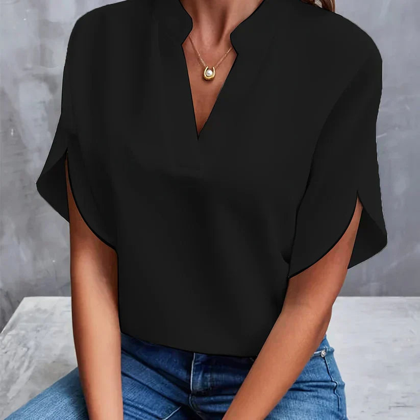 Elegant and Lightweight Ladies' Blouse – Isabella-Black-XS-Nora Luxe