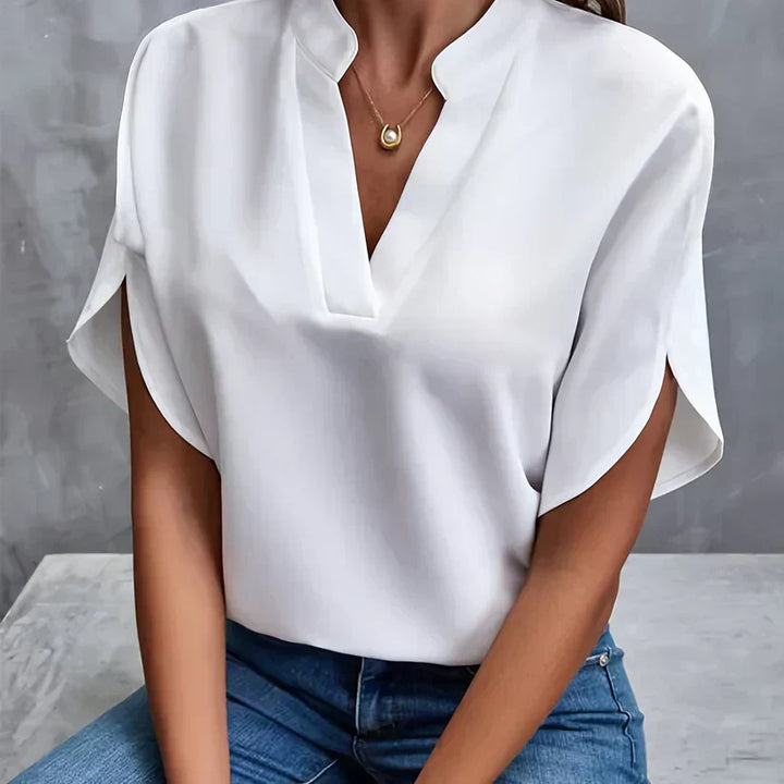 Elegant and Lightweight Ladies' Blouse – Isabella-White-XS-Nora Luxe