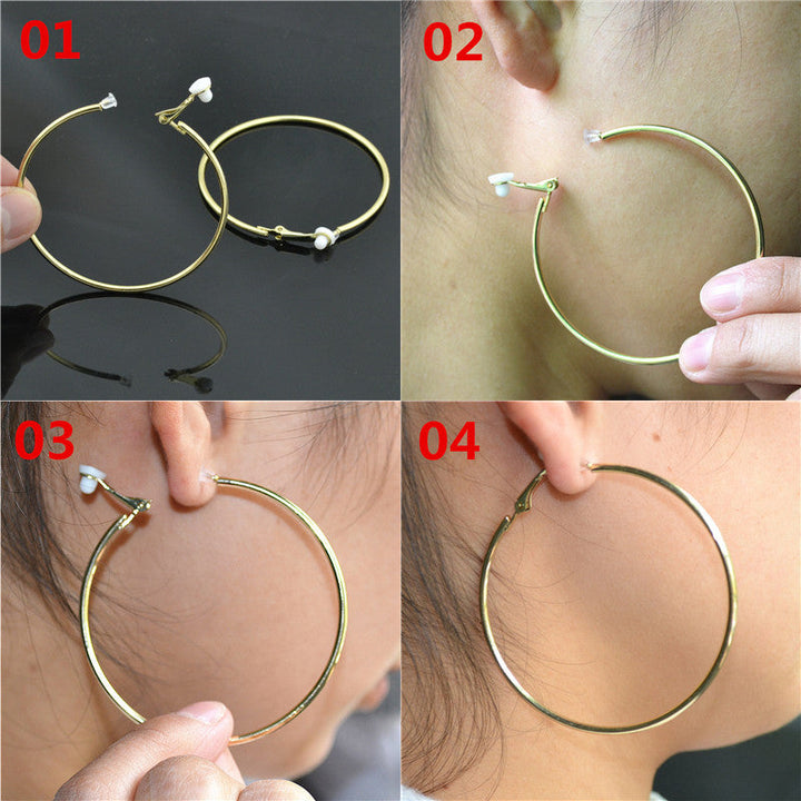 Elegant Crystal Clip-On Earrings | Comfortable Non-Pierced Jewellery-Silver clip 3cm-Nora Luxe