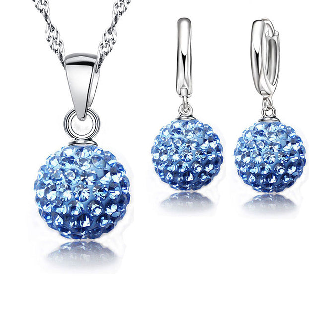 Elegant Crystal Earrings | Perfect for Any Occasion-Blue-Nora Luxe