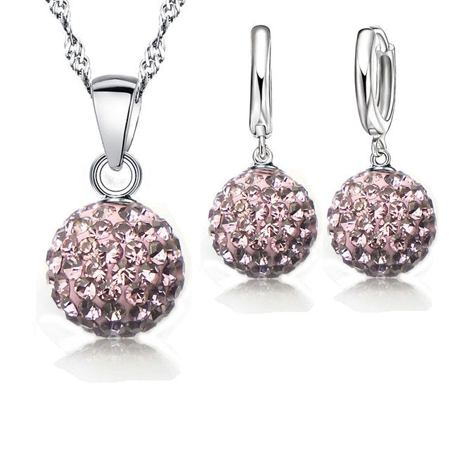 Elegant Crystal Earrings | Perfect for Any Occasion-Light Purple-Nora Luxe