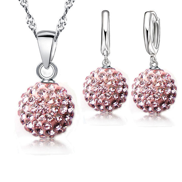 Elegant Crystal Earrings | Perfect for Any Occasion-Pink-Nora Luxe