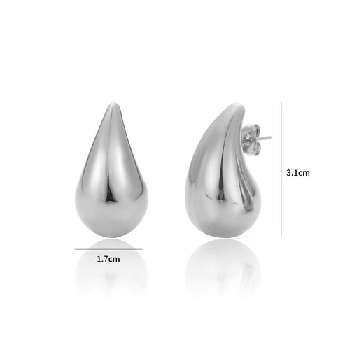 Elegant Dangling Silver Earrings | Stylish Statement Jewellery-Nora Luxe