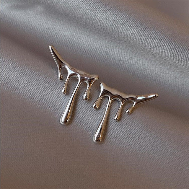 Elegant Drop Earrings | Crystal Accents-Raindrops-Nora Luxe