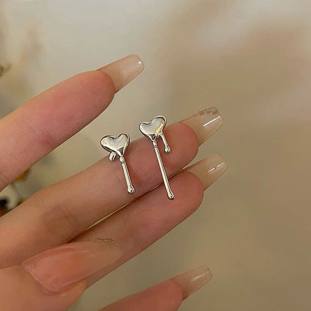 Elegant Drop Earrings | Crystal Accents-Raindrops-Nora Luxe