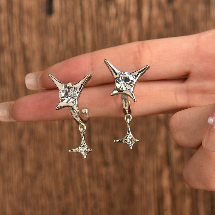 Elegant Drop Earrings | Crystal Accents-Raindrops-Nora Luxe