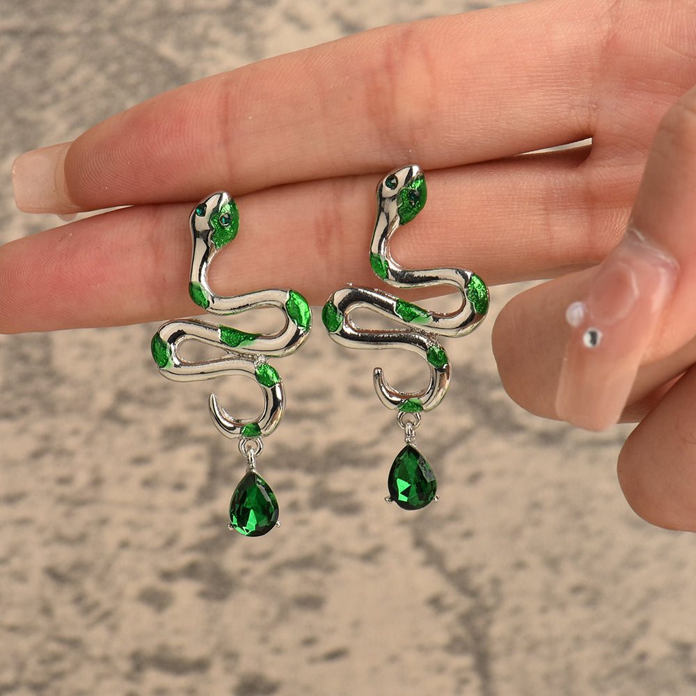 Elegant Drop Earrings | Crystal Accents-Raindrops-Nora Luxe