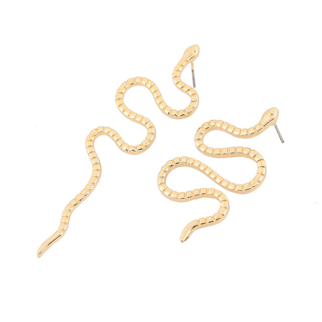 Elegant Drop Earrings | Crystal Accents-Snake Princess-Nora Luxe
