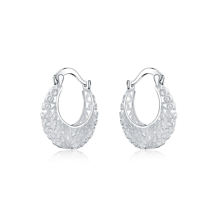 Elegant Floral Hoop Earrings-Nora Luxe