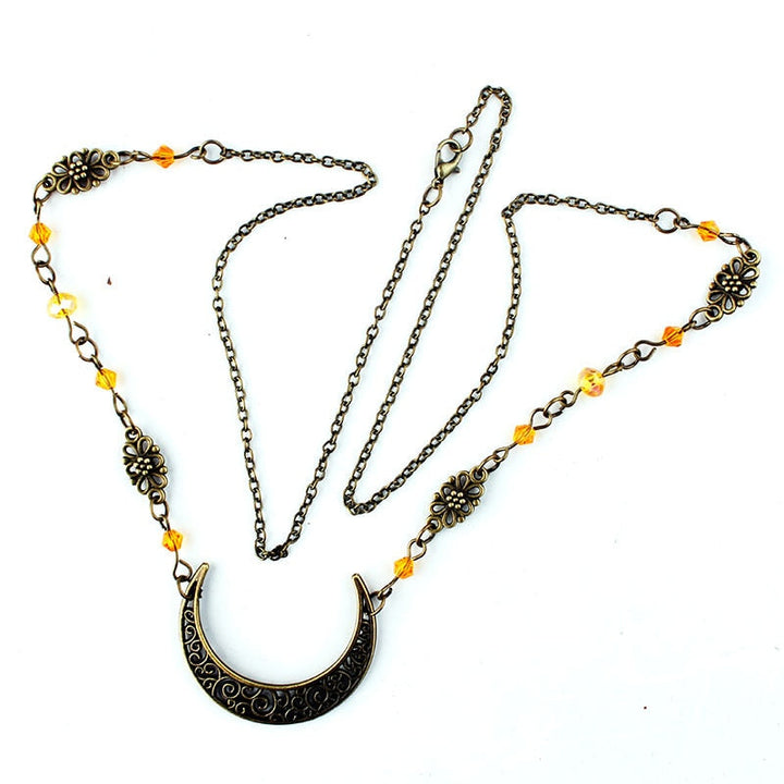 Elegant Head Necklace | Stylish Jewellery for Women-Orange-Nora Luxe