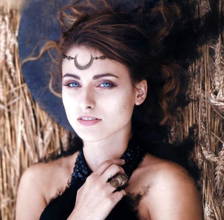 Elegant Head Necklace | Stylish Jewellery for Women-Silver-Nora Luxe