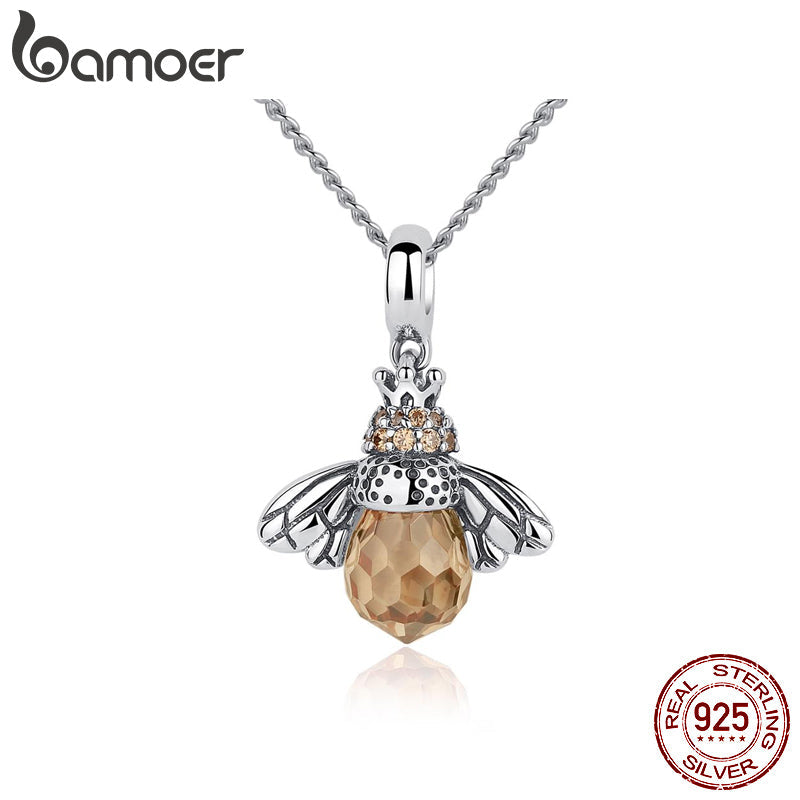 Elegant Insect Pendant Necklace | Unique Jewellery Piece-Silver Pendant Only-Nora Luxe