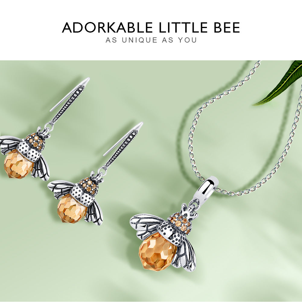 Elegant Insect Pendant Necklace | Unique Jewellery Piece-Silver Pendant Only-Nora Luxe