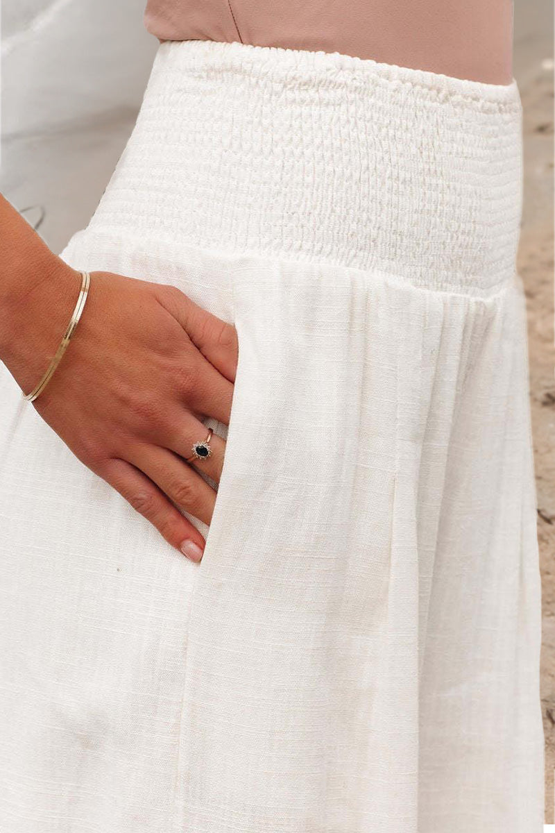 Elegant Palazzo Pants with Boho Flair – Yasmin-Pink-S-Nora Luxe