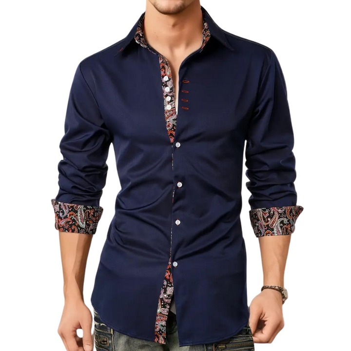 Elegant party shirt for men – Matteo-White-S-Nora Luxe