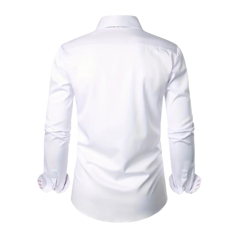 Elegant party shirt for men – Matteo-White-S-Nora Luxe