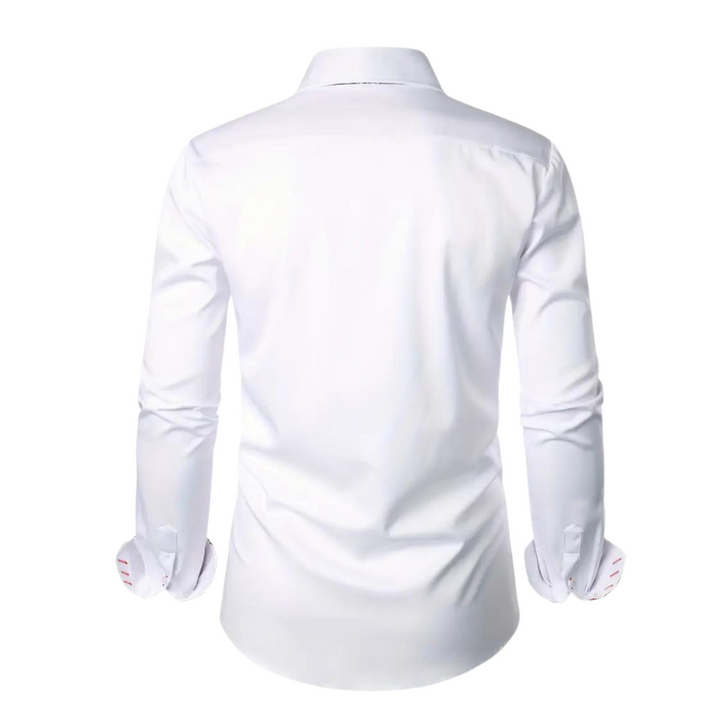 Elegant party shirt for men – Matteo-White-S-Nora Luxe
