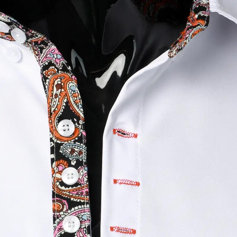 Elegant party shirt for men – Matteo-White-S-Nora Luxe