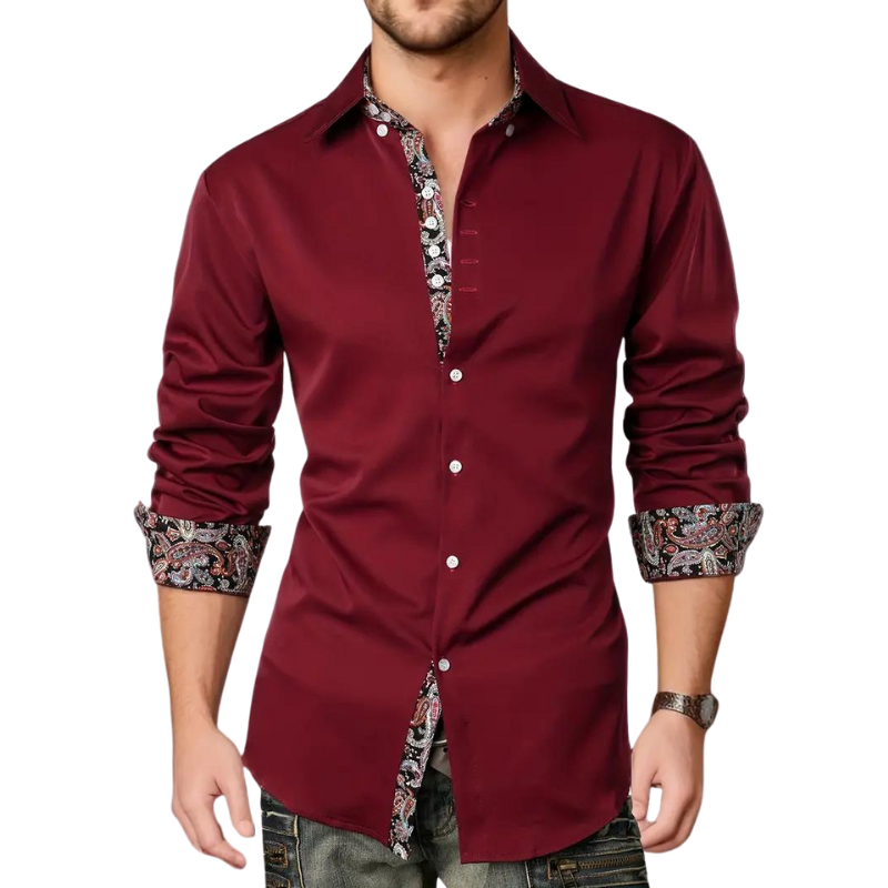 Elegant party shirt for men – Matteo-White-S-Nora Luxe
