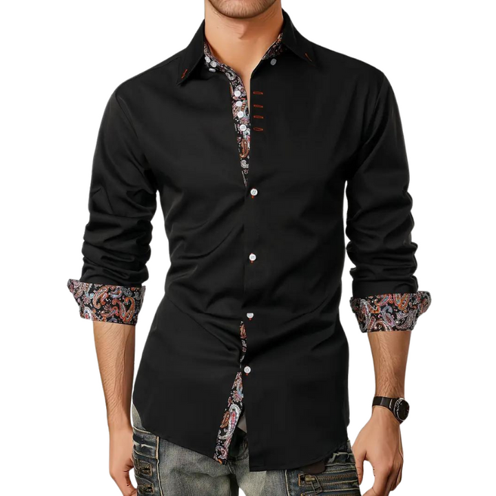 Elegant party shirt for men – Matteo-White-S-Nora Luxe