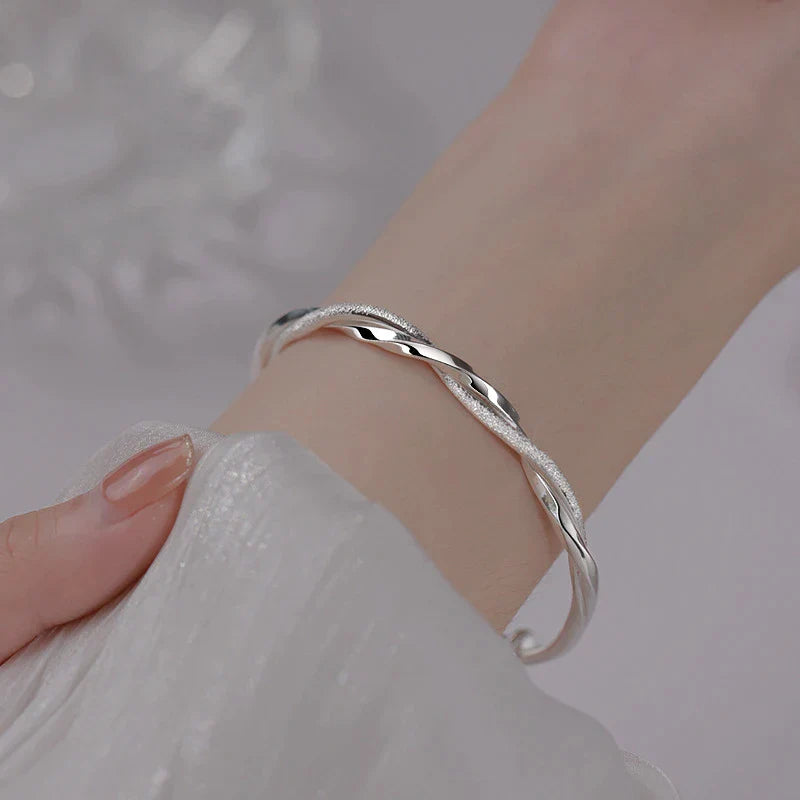 Elegant Silver Bracelet | Intricate Design-Nora Luxe