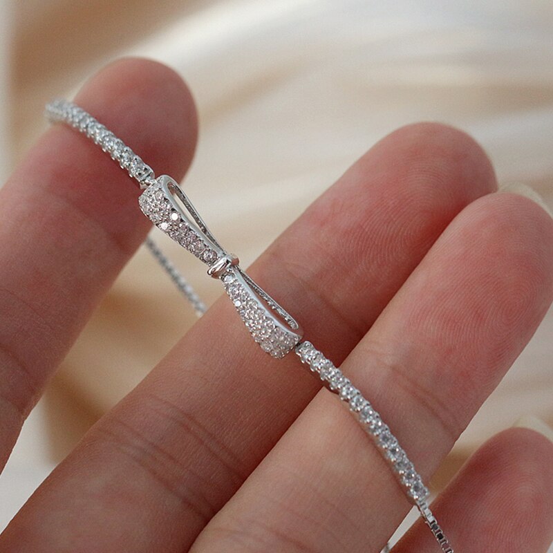 Elegant Silver Tennis Bracelet with Zirconia-Nora Luxe