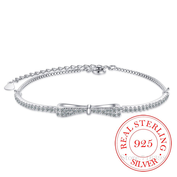 Elegant Silver Tennis Bracelet with Zirconia-Nora Luxe