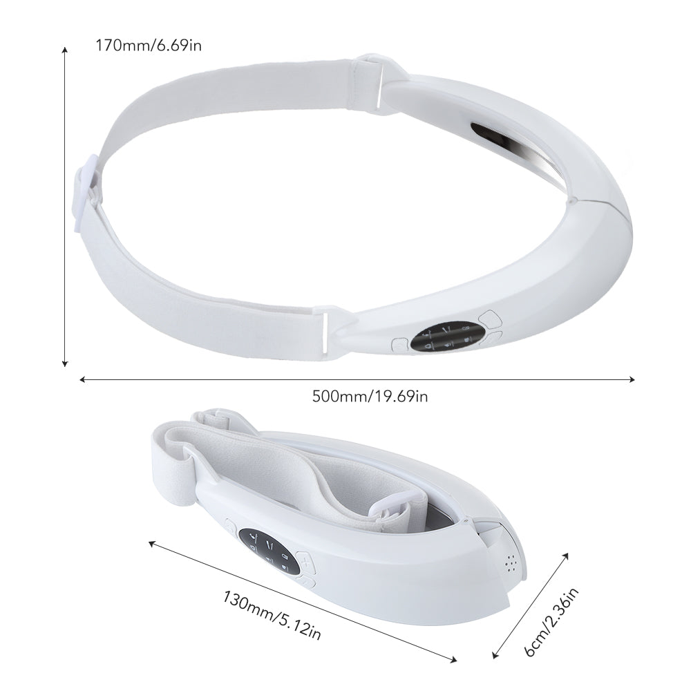 EMS FACE LIFT WITH LED THERAPY - SLIMMER FACE AND DOUBLE CHIN REMOVAL-White-Nora Luxe