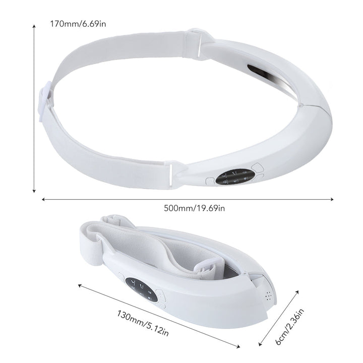 EMS FACE LIFT WITH LED THERAPY - SLIMMER FACE AND DOUBLE CHIN REMOVAL-White-Nora Luxe