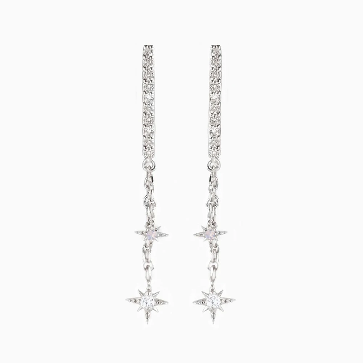 Enchanting Star Light Earrings - Astrid-Star Chain Earrings-Nora Luxe