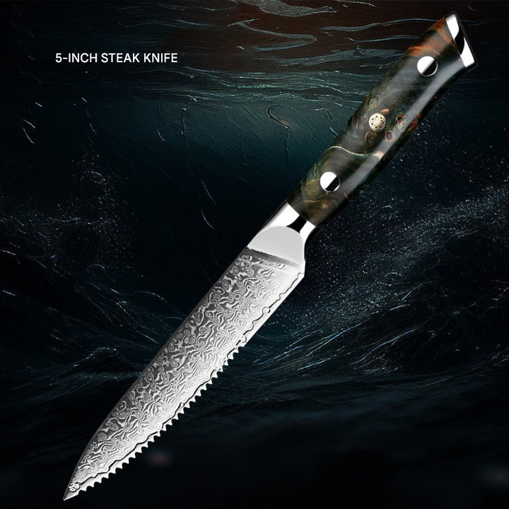 Japanese Damascus Knife Set – KairoBlade