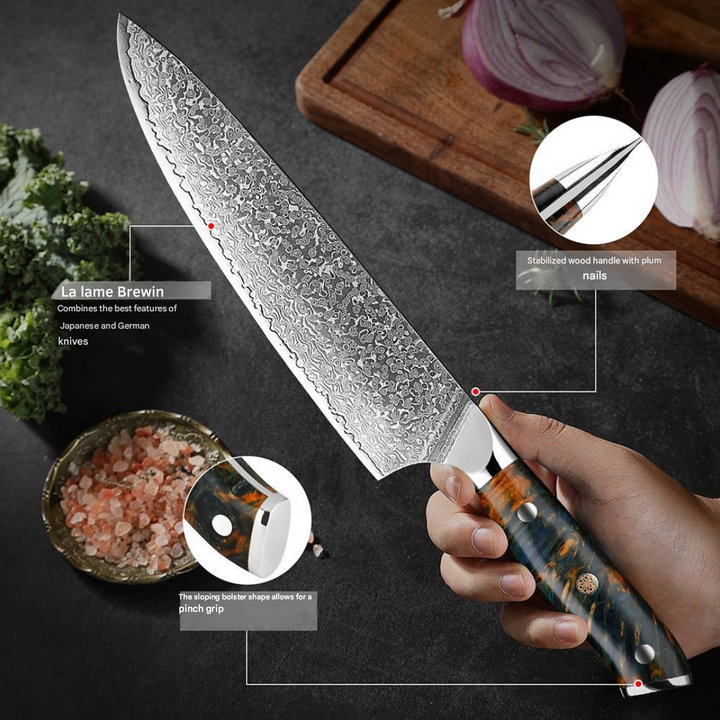 Japanese Damascus Knife Set – KairoBlade