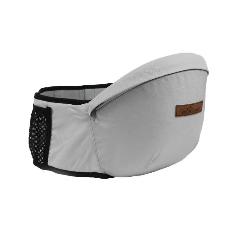 Ergonomic Baby Hip Carrier - HugEase-Light Gray-Nora Luxe