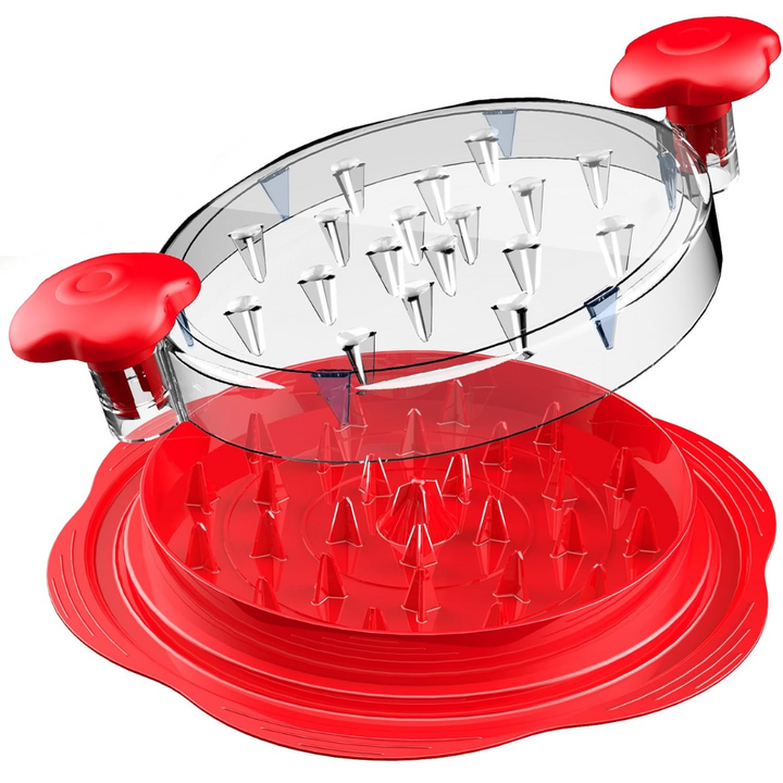 Ergonomic Chicken Shredder Tool - ErgoShredder-Red-Nora Luxe
