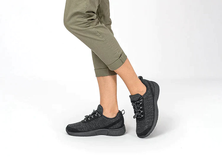 Ergonomic comfort shoes with orthopaedic support – Milena-Black-3.5-Nora Luxe