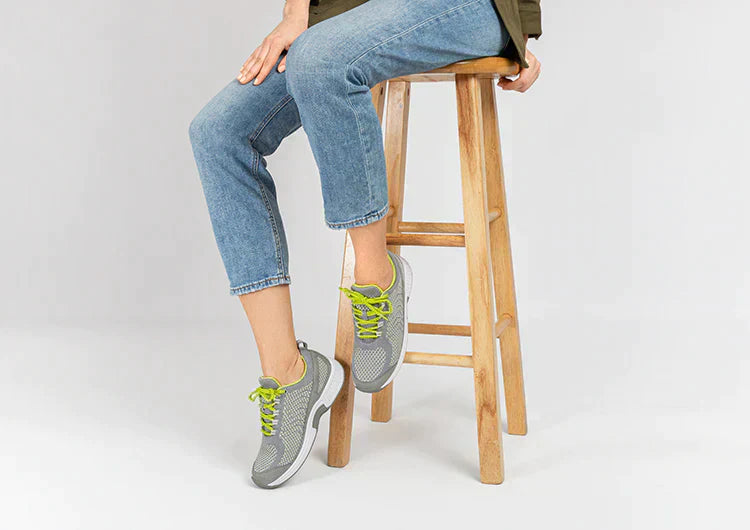 Ergonomic comfort shoes with orthopaedic support – Milena-Gray-3.5-Nora Luxe