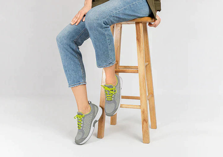 Ergonomic comfort shoes with orthopaedic support – Milena-Gray-3.5-Nora Luxe